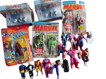 Marvel Action Figures, Dragon Ball Z Figure Sets, And Carded Marvel Figures