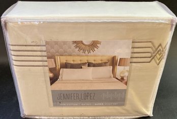 Jennifer Lopez Queen Sheet Set, Ivory