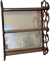 Vintage 3 Tier Wood Shelf - 22x16.5in