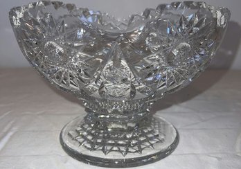 Pressed Glass Candy/fruit Bowl 8in Long