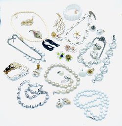 Collection Of Necklaces, Bracelets And Earrings