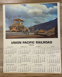 1969 Railroad Wall Calendar 23' X 19'