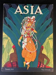 Magazine Cover, ASIA, August 1925 Edition: Illustrated Dancer