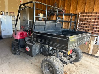 Kazuma Mammoth 800 4x4 Utility Vehicle. Last Time Known Running Was 1.5 Years Ago.