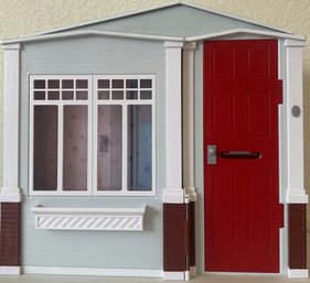 Foldable Miniature Dollhouse Playset  Realistic Home Interior With Kitchen, Bathroom And Laundry Room