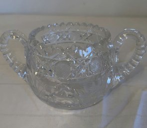 Crystal Mug With 2 Handles, 3.5in Tall