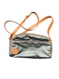 Hunting World Black Nylon Crossbody With Leather Strap
