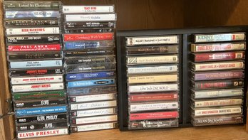Cassette Tape Lot, Including Paul Anka, Elvis Presley, Alan Jackson, Kenny Rogers And Many More
