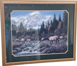 Framed Western Print By Frank D Miller 19978 30' H X 36' W