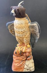 Ski Country Peregrine Falcon Decanter With Liquid Inside -14'Tall