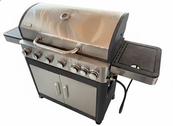 Captiva Designs Stainless Steel Gas Grill With Six Burners And Side Burner
