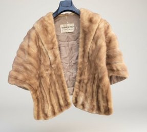 Vintage Bernard Yield Mink Fur Stole