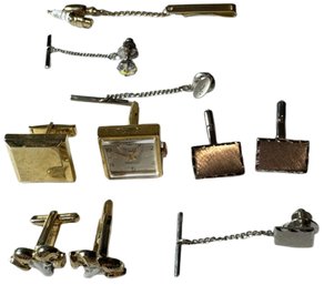 Three Cufflinks And Four Tie Pins