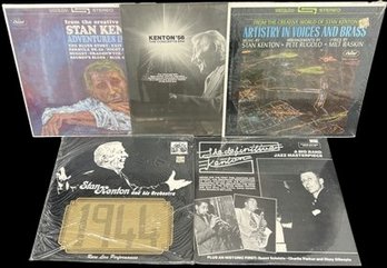(5) Unopened Vinyl Record Collection, Kenton'56, Stan Kenton And Many More