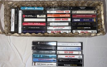 Music Cassettes Lot, Including Tanya Tucker, Best Of Hawaii, 80's Sinatra, Paul Anka, Neil Sedaka And More