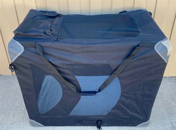 EliteField Collapsible Pet Crate (External Dimensions: 42.5x32x28) With Travel Bag