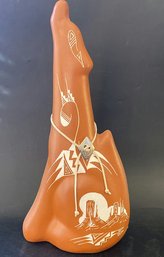 Ceramic  Coyote Figurine (19in Tall)