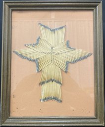 Framed Burnt Match Artwork (13x16)