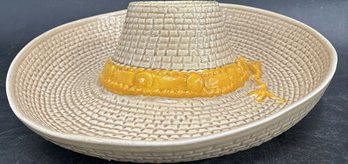 Ceramic Sombrero Chip And Dip Bowl