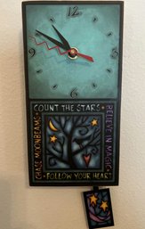 Michael Macone Small Clock - Follow Your Heart (8 3/4in)