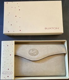 Buxton Ladies Wallet, Genuine Leather Comes With It's Box