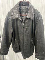Dockers Men's Leather Jacket - Large