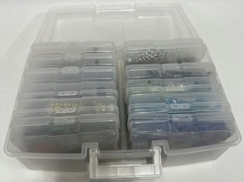 Assorted Beads And Jewelry Making Supplies