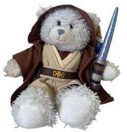 Build-A-Bear Star Wars Jedi Teddy Bear, Plush Toy With Lightsaber And Jedi Robe Costume