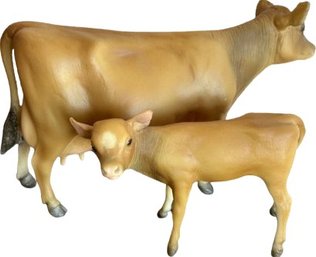 Vintage Breyer Jersey Cow & Calf Tallest One Is 7' High