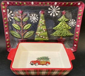 Grace Bake Shop Christmas Themed Serving Plates
