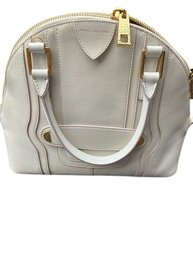 Marc Jacobs Bowery Bag With Crossbody Strap. Off-White Leather