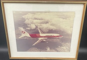 1970s Framed Photography Of Frontier Jet (Photographer Unknown) 25.5x21.5