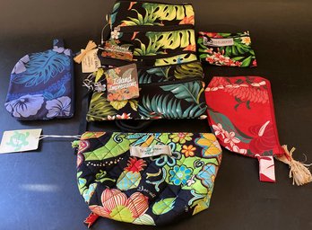 Lot Wallet Coin Purses/pouch, By Island Impressions, Tutu Anne, Local Design And Islan Crew Hawaii