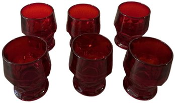 (6) Viking Glass Ruby Red