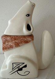 Howling Wolf Coyote Pastel Cookie Jar - 9.5'Tall