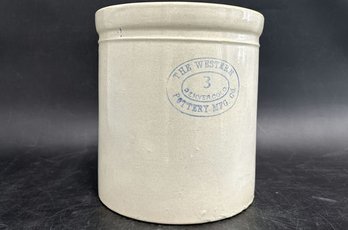 The Western 3 Pottery Stoneware Tin