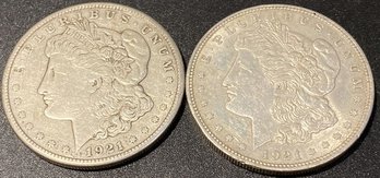 1921 US One Dollar Silver Coins