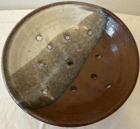 Ceramic Bowl, Brown- 2.5x8in