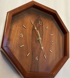 Koa Hanging Wood Clock - 12.5W