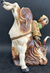 Rodeo Bull Rider Sculpture