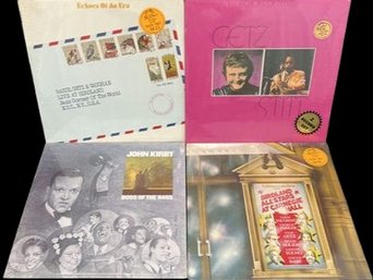 (4) Unopened Vinyl Record Collection,  Including Getz Stitt, John Kirby, And Many More