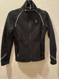 Spyder Core Black Sweater, Size Small