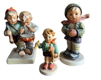 Set Of Three Vintage Goebel Porcelain Children Figurines