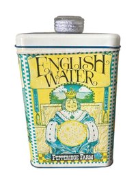 Pepperidge Farm English Water Biscuit Tin With Glass Lid