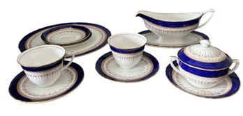 Royal Worcester Regency Blue Porcelain Bone China Pieces
