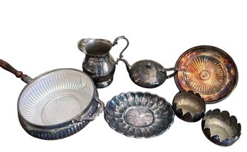 Vintage Silverplate Serving Dishes And Pitchers Lot