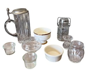 Mixed Lot Of Glassware And Ceramic Ramekins