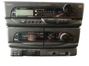 GPX 3-Component Stereo System With CD Player, Cassette Deck, And AM/FM Radio