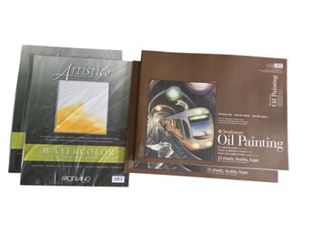 Strathmore 400 Series Oil Painting Paper And Fabriano Artistico Watercolor Paper Pads