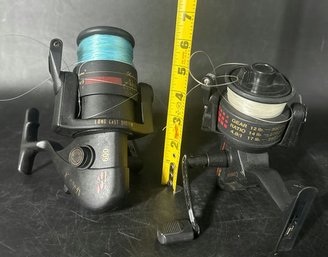 (2) Shakespeare Alpha Long Cast System And Condor Fishing Reels